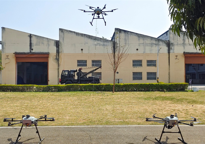 Hexa-T150 aircraft during a field trial